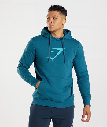 Sudadera Con Capucha Gymshark Sharkhead Infill Hombre Azules | MX_3484FDN