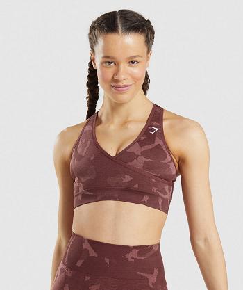 Sujetadores Deportivos Gymshark Adapt Camo Seamless Mujer Rosas Marrom | MX_4098AHK