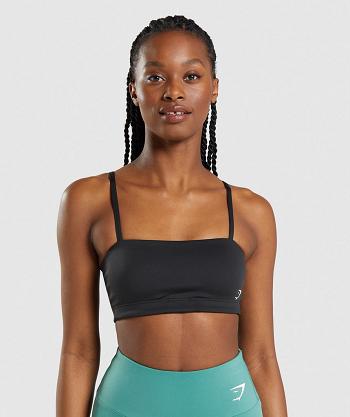 Sujetadores Deportivos Gymshark Bandeau Mujer Negros | MX_4165LIS