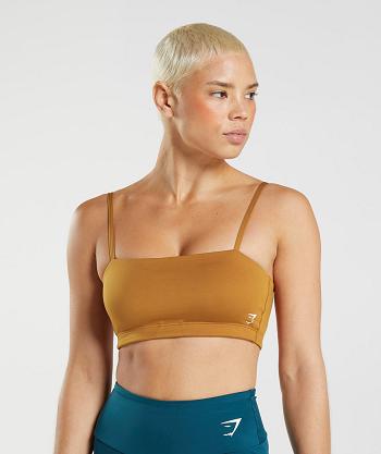 Sujetadores Deportivos Gymshark Bandeau Mujer Marrom | MX_4194XYU