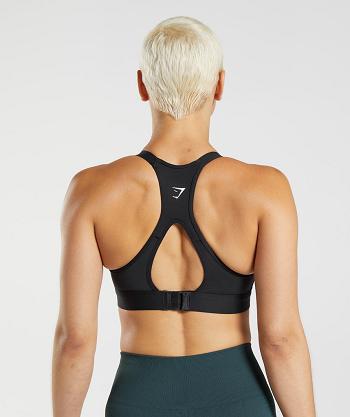 Sujetadores Deportivos Gymshark Cut Out Back High Support Mujer Negros | MX_4209AHK