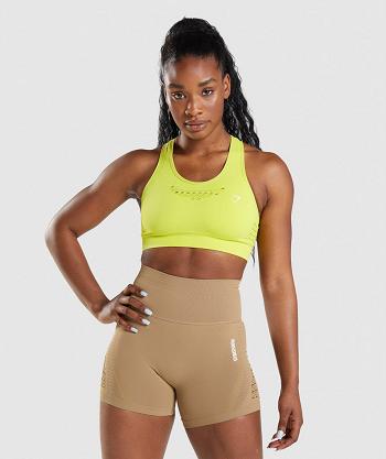 Sujetadores Deportivos Gymshark Energy Seamless Mujer Amarillos | MX_4117VRW