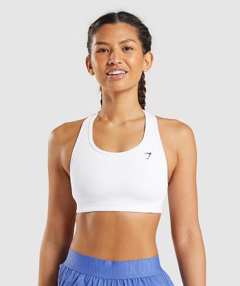 Sujetadores Deportivos Gymshark Essential Racer Back Mujer Blancos | MX_4152DFM