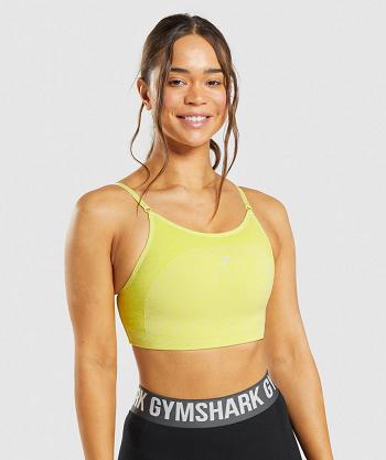 Sujetadores Deportivos Gymshark Flex Tiras Mujer Amarillos | MX_4055DFM