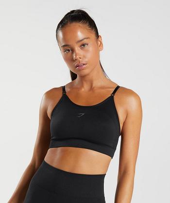 Sujetadores Deportivos Gymshark Flex Tiras Mujer Negros | MX_4092VRW