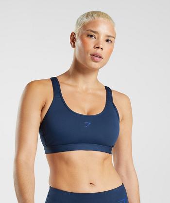 Sujetadores Deportivos Gymshark Fraction Mujer Azul Marino | MX_4131AHK