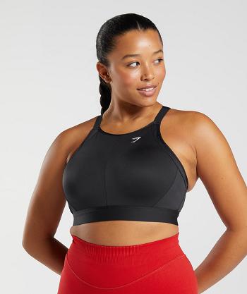 Sujetadores Deportivos Gymshark High Neck High Support Mujer Negros | MX_4212FDN