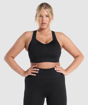 Sujetadores Deportivos Gymshark Ligeros High Support Mujer Negros | MX_4065VRW