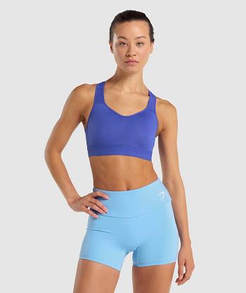 Sujetadores Deportivos Gymshark Ligeros High Support Mujer Azules Oscuro | MX_4069QMA