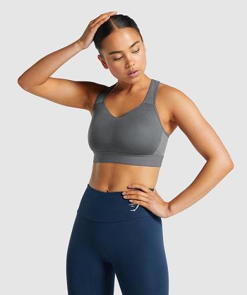 Sujetadores Deportivos Gymshark Ligeros High Support Mujer Grises | MX_4071EBC