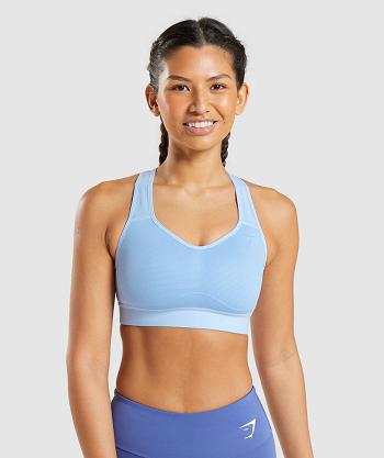 Sujetadores Deportivos Gymshark Ligeros High Support Mujer Azules | MX_4153FDN