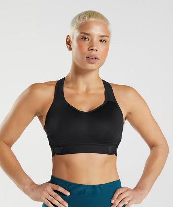 Sujetadores Deportivos Gymshark Racerback High Support Mujer Negros | MX_4200QMA