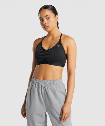 Sujetadores Deportivos Gymshark Ruched Mujer Negros | MX_4201WNB