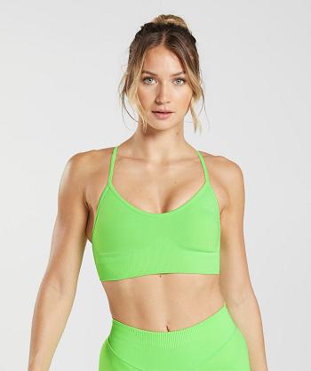 Sujetadores Deportivos Gymshark Sweat Seamless Mujer Verdes Claro | MX_4123EBC