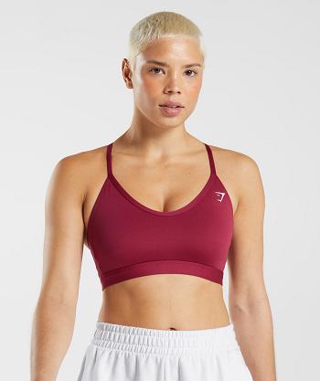 Sujetadores Deportivos Gymshark V Neck Mujer Rosas | MX_4218ZUT