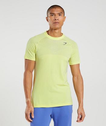 T Shirts Gymshark Apex Seamless Hombre Verdes Blancos | MX_3150VRW