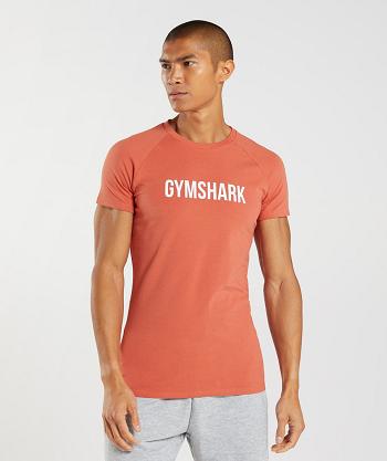 T Shirts Gymshark Apollo Hombre Rojos | MX_3130XYU