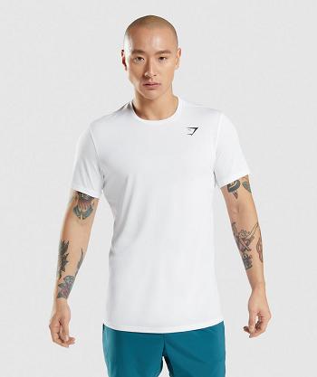 T Shirts Gymshark Arrival Hombre Blancos | MX_3269KOR