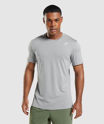 T Shirts Gymshark Arrival Hombre Grises | MX_3168GSO