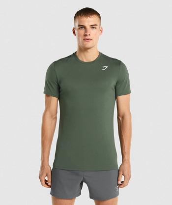 T Shirts Gymshark Arrival Hombre Verdes | MX_3189PJJ