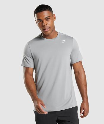 T Shirts Gymshark Arrival Regular Fit Hombre Grises | MX_3190AHK