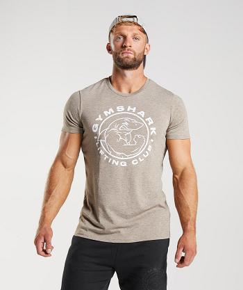 T Shirts Gymshark Legacy Hombre Grises | MX_3222BEX