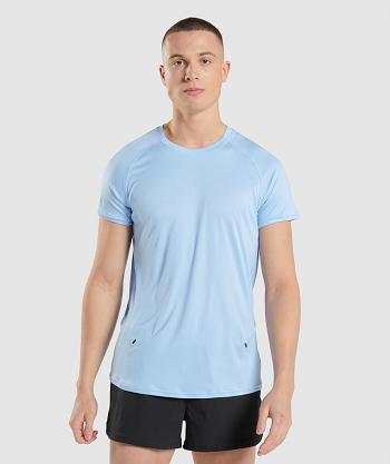 T Shirts Gymshark Speed Evolve Hombre Azules | MX_3115UZG