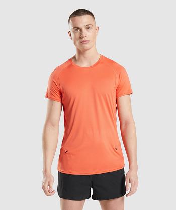 T Shirts Gymshark Speed Evolve Hombre Naranjas | MX_3099JPQ