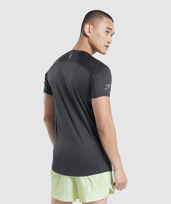 T Shirts Gymshark Speed Evolve Hombre Negros | MX_3122DFM