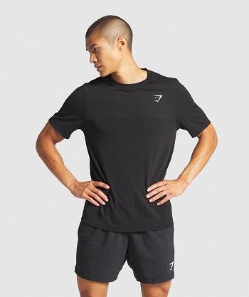 T Shirts Gymshark Vital Hombre Negros | MX_3123FDN