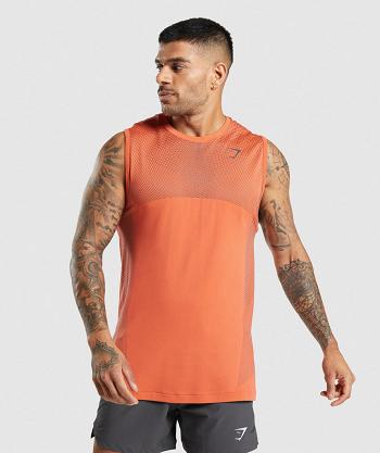 Tank Top Gymshark Apex Seamless Hombre Naranjas Negros Grises | MX_3038QMA