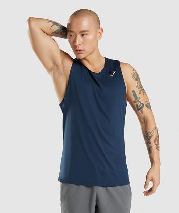 Tank Top Gymshark Arrival Hombre Azul Marino | MX_3084WNB