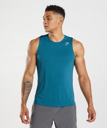 Tank Top Gymshark Arrival Hombre Azules | MX_3072HAP