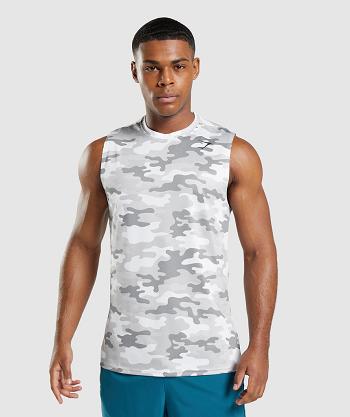 Tank Top Gymshark Arrival Sin Manga Hombre Grises Claro | MX_3020OKI