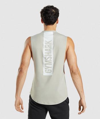 Tank Top Gymshark Bold Drop Arm Hombre Grises | MX_3052FDN