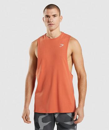 Tank Top Gymshark Critical Drop Arm Hombre Naranjas | MX_3001HAP