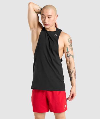 Tank Top Gymshark Critical Drop Arm Hombre Negros | MX_3010NWY