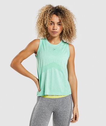 Tank Top Gymshark Flex Loose Top Mujer Verdes | MX_3976AHK