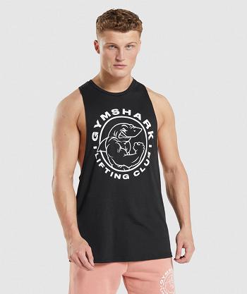 Tank Top Gymshark Legacy Drop Arm Hombre Negros | MX_3007CTV