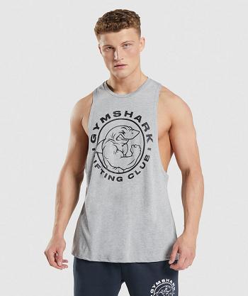 Tank Top Gymshark Legacy Drop Arm Hombre Grises Claro | MX_3012QMA