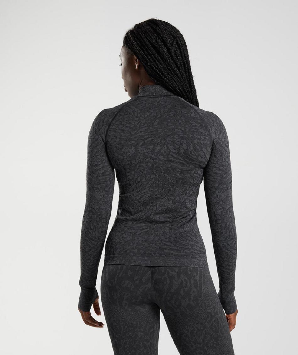 Accessories Gymshark Adapt Animal Zip Through Mujer Negros | MX_4544ILH