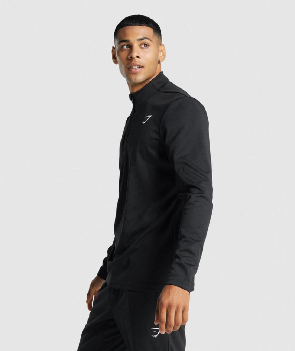 Accessories Gymshark Arrival 1/4 Zip Pullover Hombre Negros | MX_3500RVD