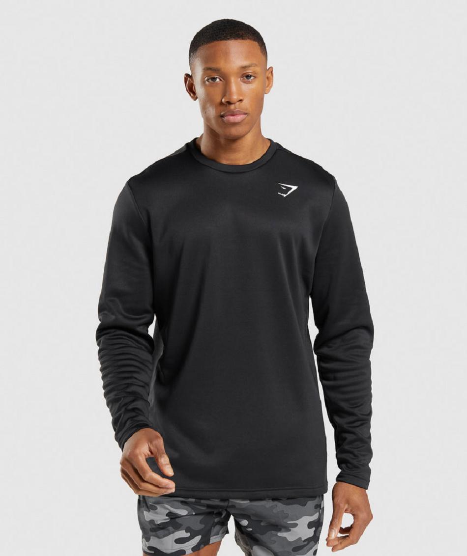 Accessories Gymshark Arrival Crew Sweatshirt Hombre Negros | MX_3520VRW