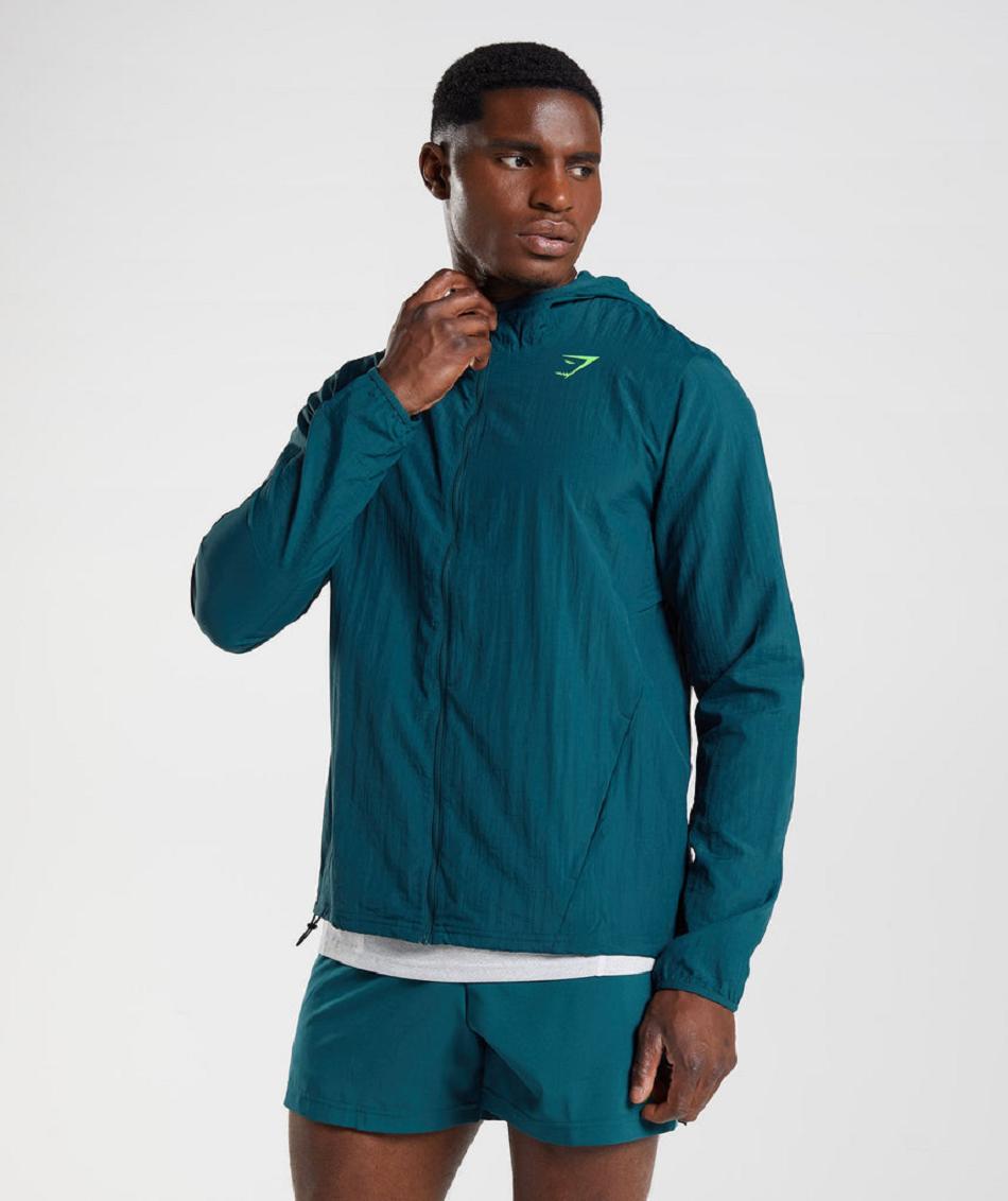 Accessories Gymshark Deporte Windbreaker Hombre Turquesa | MX_3512GSO