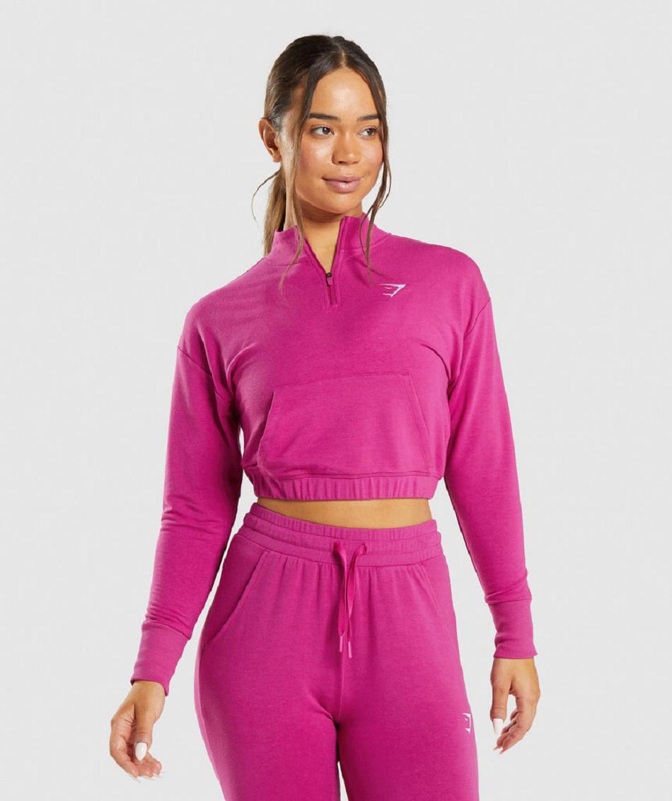 Accessories Gymshark Entrenamiento Pippa Pullover Mujer Rosas | MX_4533VRW