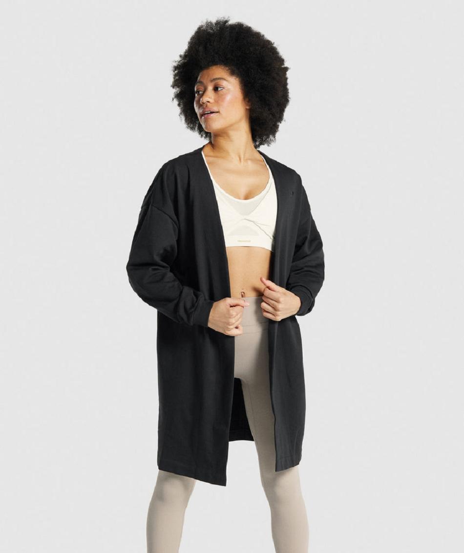 Accessories Gymshark Whitney Oversized Robe Mujer Negros | MX_4547AHK