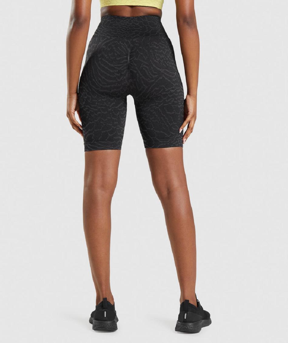 Bermudas Gymshark Adapt Animal Seamless Cycling Mujer Negros | MX_4553HAP