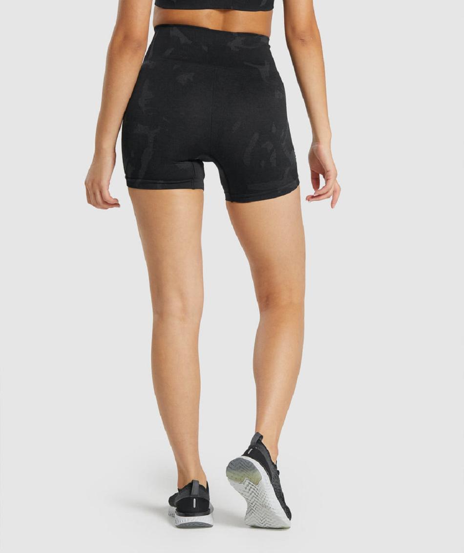 Bermudas Gymshark Adapt Camo Seamless Mujer Negros | MX_4572JPQ