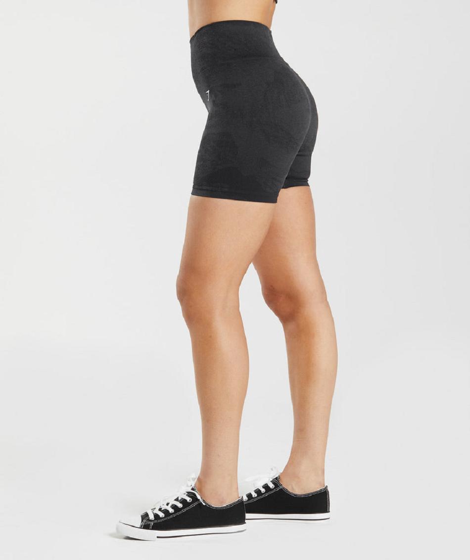 Bermudas Gymshark Adapt Camo Seamless Mujer Naranjas Negros Negros Grises | MX_4628FDN