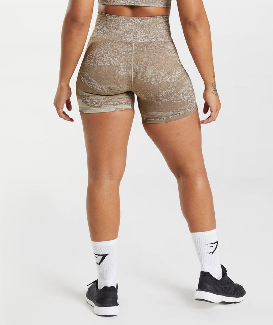 Bermudas Gymshark Adapt Camo Seamless Mujer Grises Marrom | MX_4670AHK